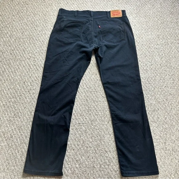 Levi's 511 All Weather Tech Straight Jeans Mens 38x32 W38 L32 Black Denim Faded - Picture 4 of 13